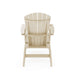 Giga Adirondack arm chair made of sturdy HDPE poly lumber, perfect for poolside, patio, or garden relaxation.