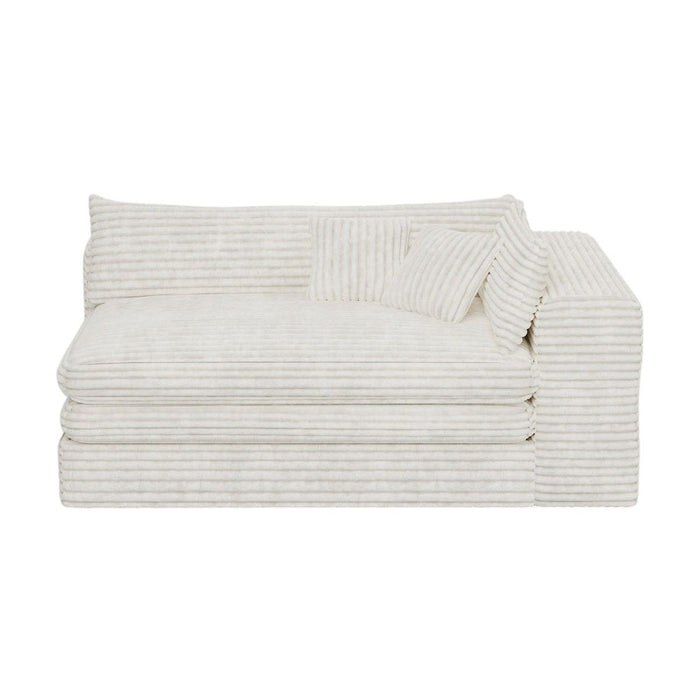 Corduroy Lounge Chair (719539) - White