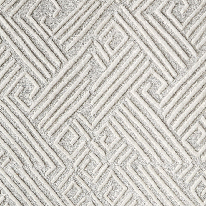 12' X 15' Geometric Hand Tufted Area Rug - Tan And Ivory