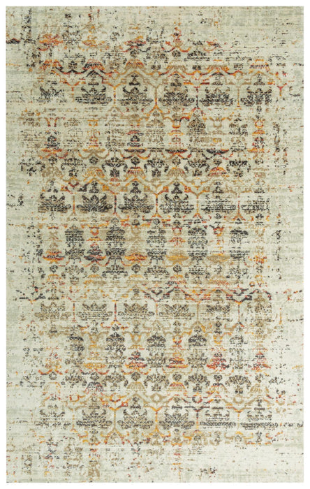 9' X 12' New Zealand Lambs Wool Oriental Hand Carved Handmade Area Rug (747875) - Beige / Brown / Apricot / Ivory