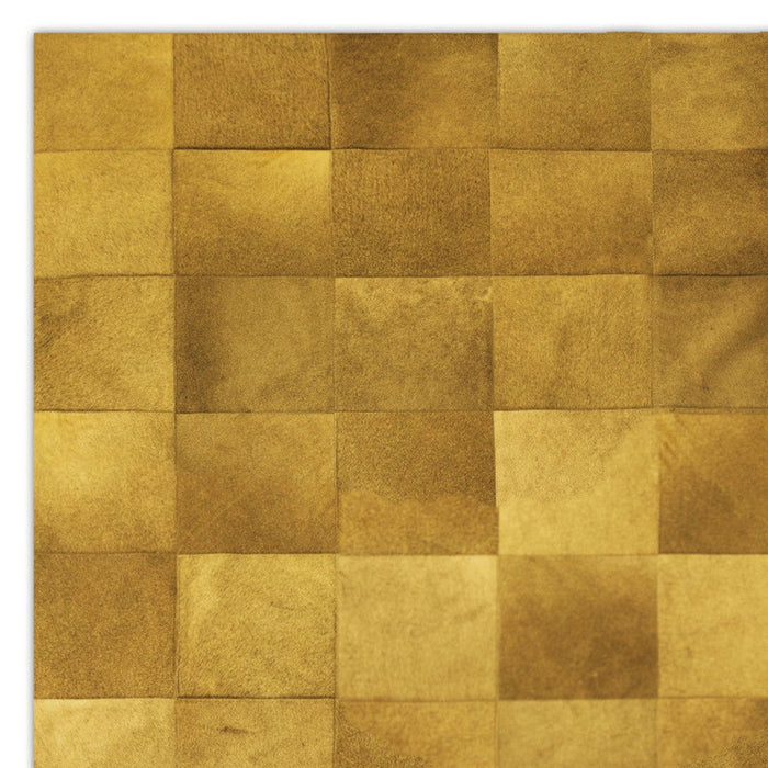 5' X 8' Cowhide Patchwork Area Rug (544483) - Tan
