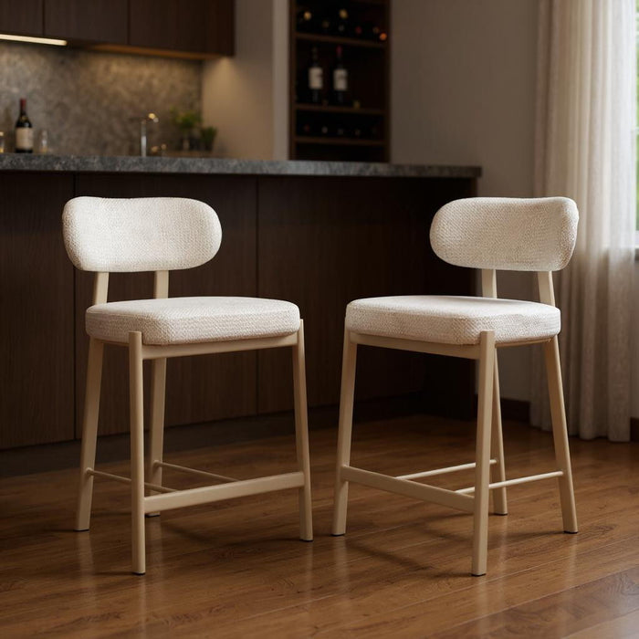 Low Back Bar Chairs (Set of 2) - Gray
