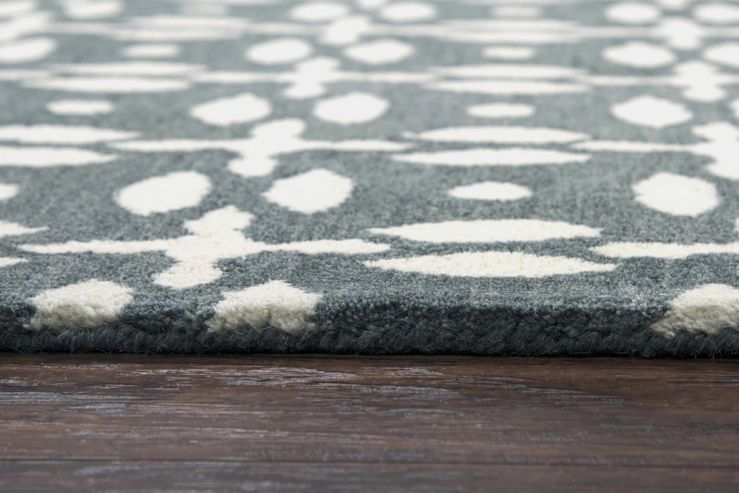 10' X 14' Wool Geometric Hand Tufted Area Rug (747836) - Gray / Beige