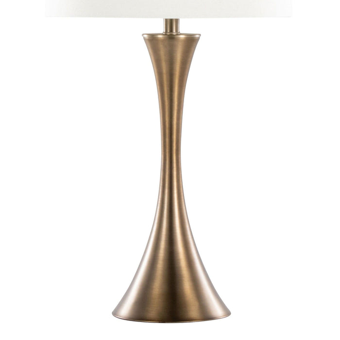 Lenuxe - 29" Metal Table Lamp (Set of 2) - White