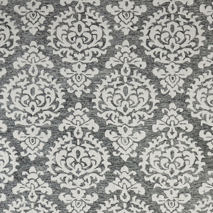 10' X 14' Floral Hand Tufted Area Rug - Gray