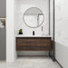Giga floating bathroom vanity with resin sink and soft-close doors, modern wall-mounted storage for contemporary bathrooms
