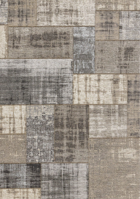 8' X 11' Abstract Area Rug (660284) - Gray / Cream / Tan