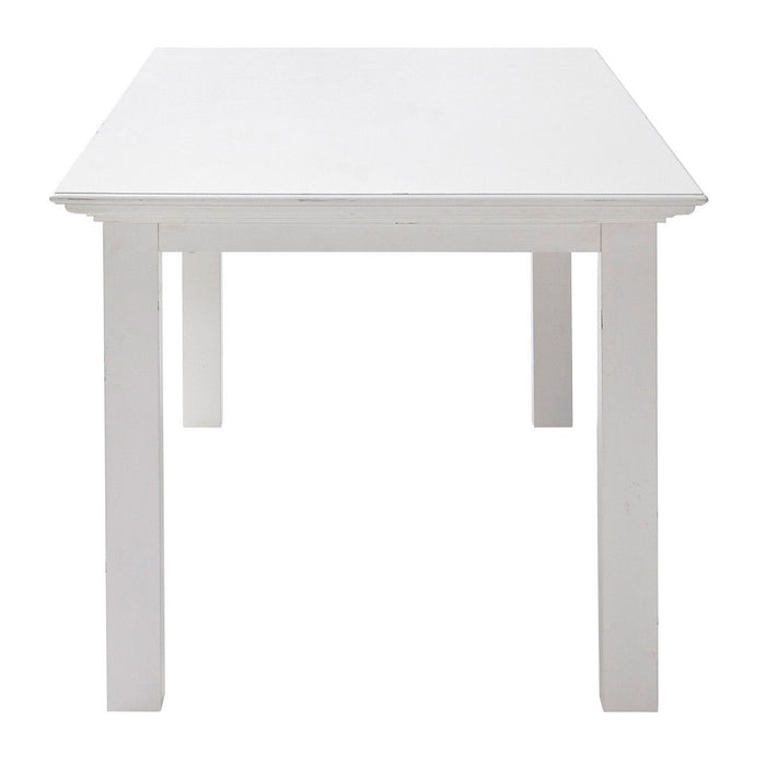 63" Solid Wood Dining Room Table - White