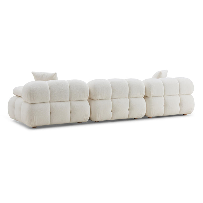 Calliope - Vegan Shearling Modular Sofa - Cream