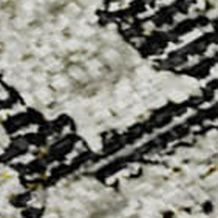 8' X 10' Abstract Washable Area Rug With UV Protection - Taupe / Gray
