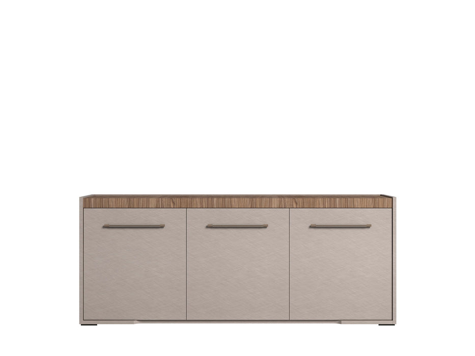 Nora - 3 Door Buffet - Beige / Light Brown