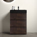 Giga Alice bathroom vanity with large storage, freestanding design, modern one-piece sink basin without drain or faucet.