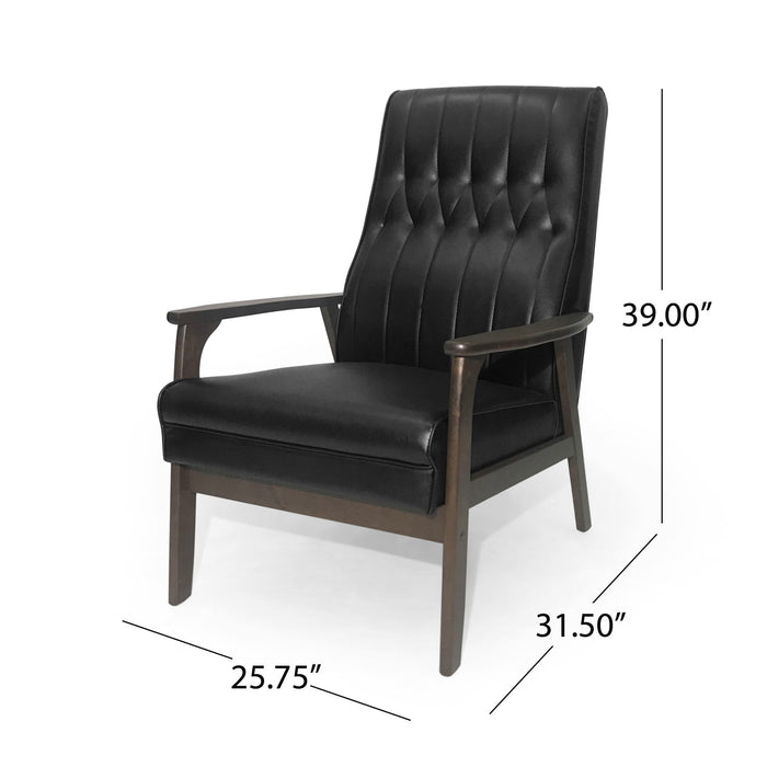 Mid Century Modern Upholstered Accent Chair