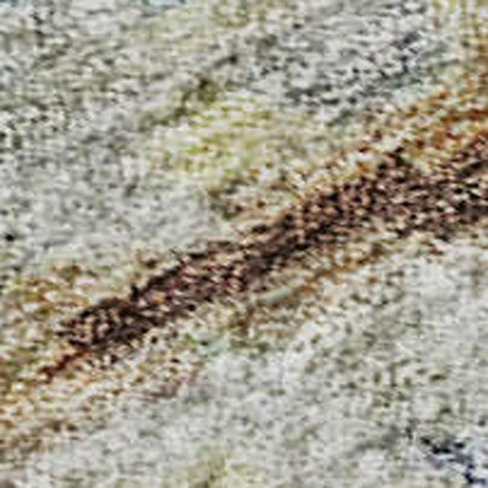 10' X 14' Striped Washable Area Rug With UV Protection (685373) - Copper / Beige / Blue