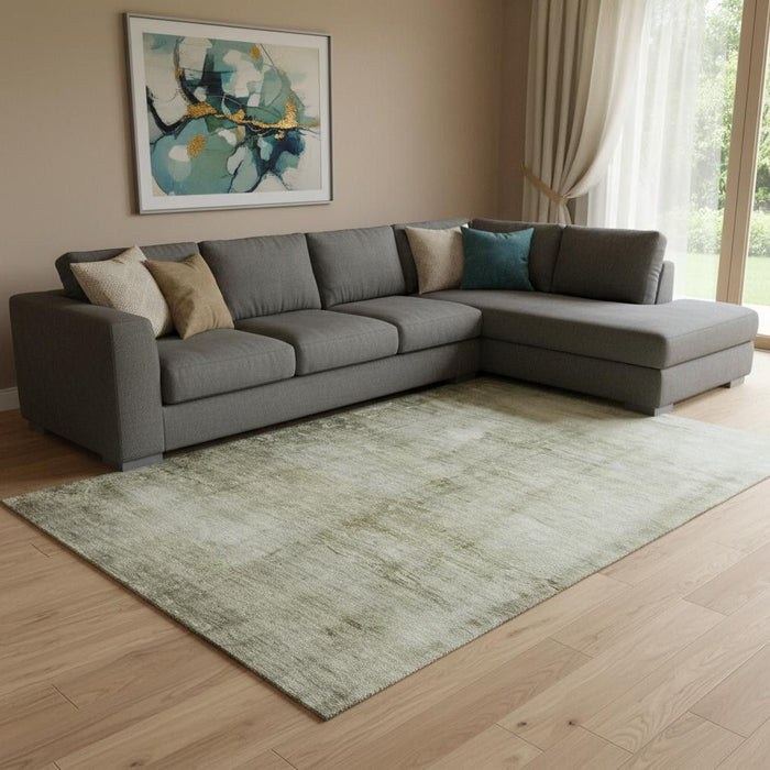 8' X 10' Abstract Washable Area Rug With UV Protection (651122) - Taupe / Beige