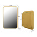 Giga recessed metal framed bathroom medicine cabinet with mirror and adjustable shelves, wall-mounted storage for bathroom essentials