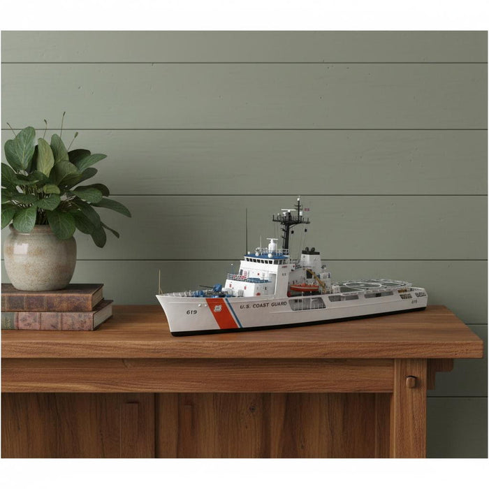 Hand Painted Model Boat (624520) - White