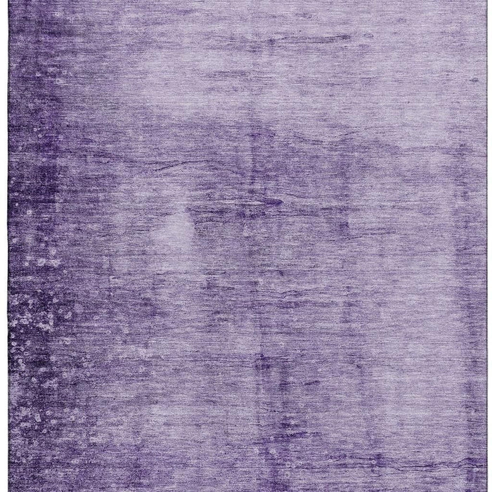 10' X 14' Abstract Washable Area Rug With UV Protection (706885) - Purple / Lavender