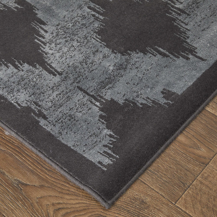 10' X 13' Geometric Area Rug (744431) - Gray / Taupe