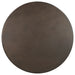 Oswego round 30-inch bronze bistro dining table by CoasterEveryday, showcasing its sturdy metal frame and smooth surface.