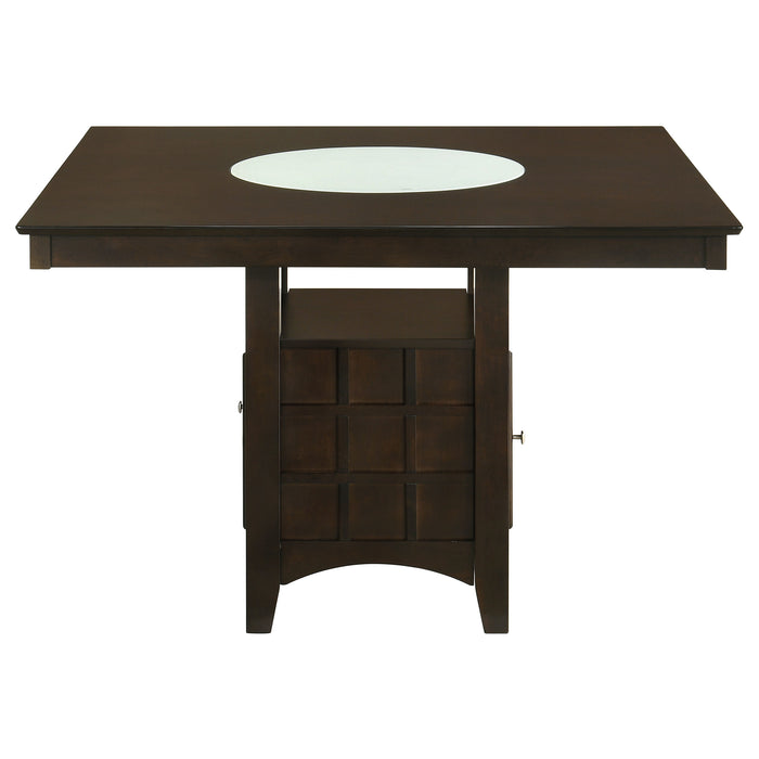 Gabriel 7-Piece Upholstered-Back Counter Height Dining Set Cappuccino