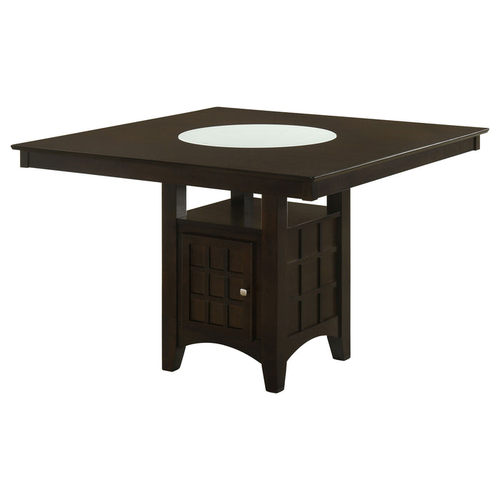 Gabriel 9-Piece Upholstered-Back Counter Height Dining Set Cappuccino