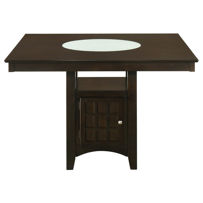 Gabriel 9-Piece Upholstered-Back Counter Height Dining Set Cappuccino