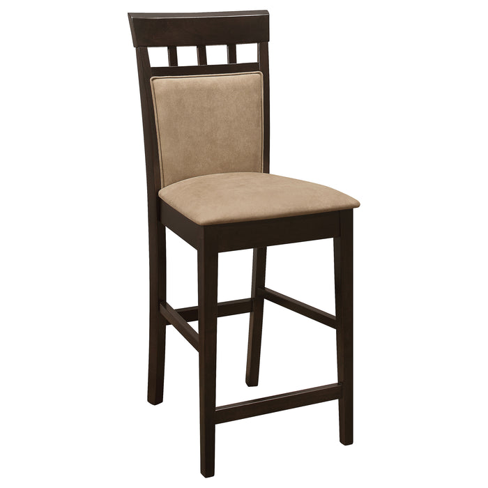 Gabriel 9-Piece Upholstered-Back Counter Height Dining Set Cappuccino