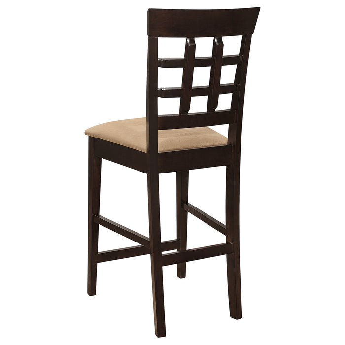 Gabriel 9-Piece Lattice-Back Counter Height Dining Set Cappuccino