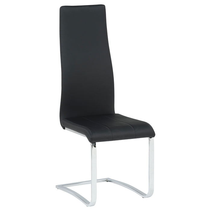 Montclair Upholstered Dining Side Chair Black (Set of 4)