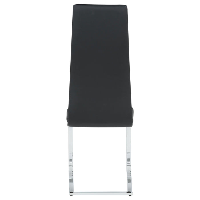 Montclair Upholstered Dining Side Chair Black (Set of 4)