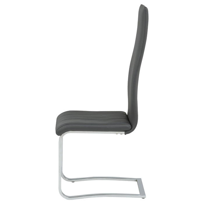 Montclair Upholstered Dining Side Chair Grey (Set of 4)