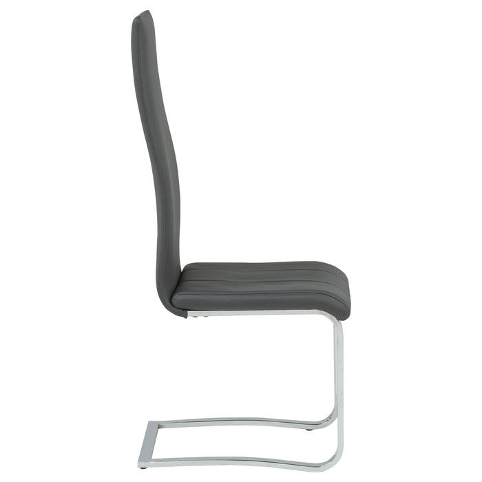 Montclair Upholstered Dining Side Chair Grey (Set of 4)