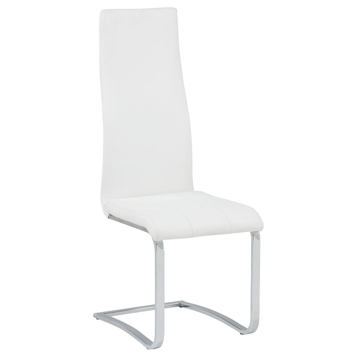 Montclair Upholstered Dining Side Chair White (Set of 4)