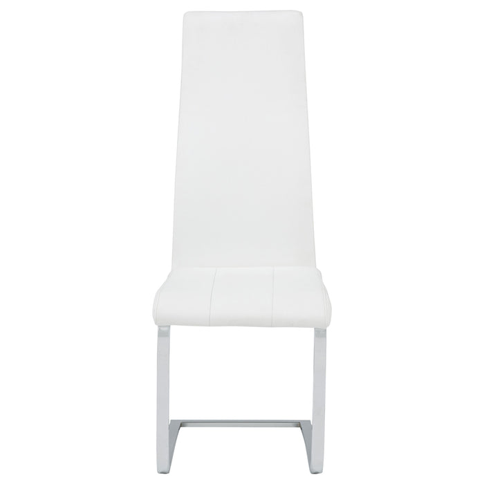 Montclair Upholstered Dining Side Chair White (Set of 4)