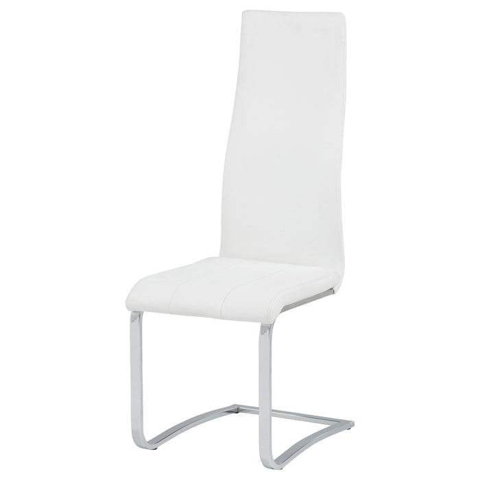 Montclair Upholstered Dining Side Chair White (Set of 4)