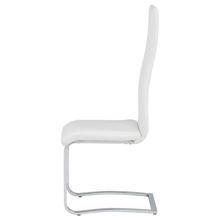 Montclair Upholstered Dining Side Chair White (Set of 4)