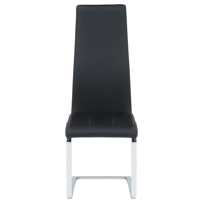 Montclair Upholstered Dining Side Chair Black (Set of 4)