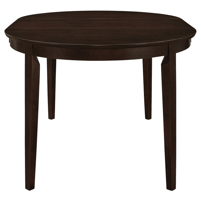 Gabriel 7-Piece Lattice-Back Oval Extension Dining Set Cappuccino