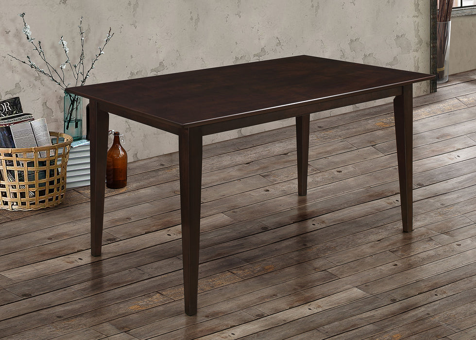 Gabriel Rectangular Rubberwood Dining Table for 4 Cappuccino