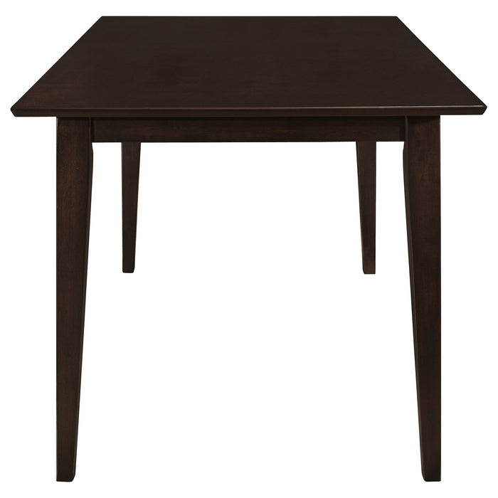 Gabriel Rectangular Rubberwood Dining Table for 4 Cappuccino