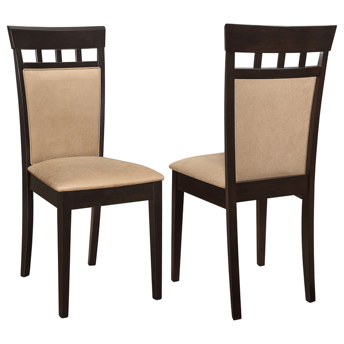 Gabriel Beige Upholstered-Back Dining Side Chair Cappuccino (Set of 2)