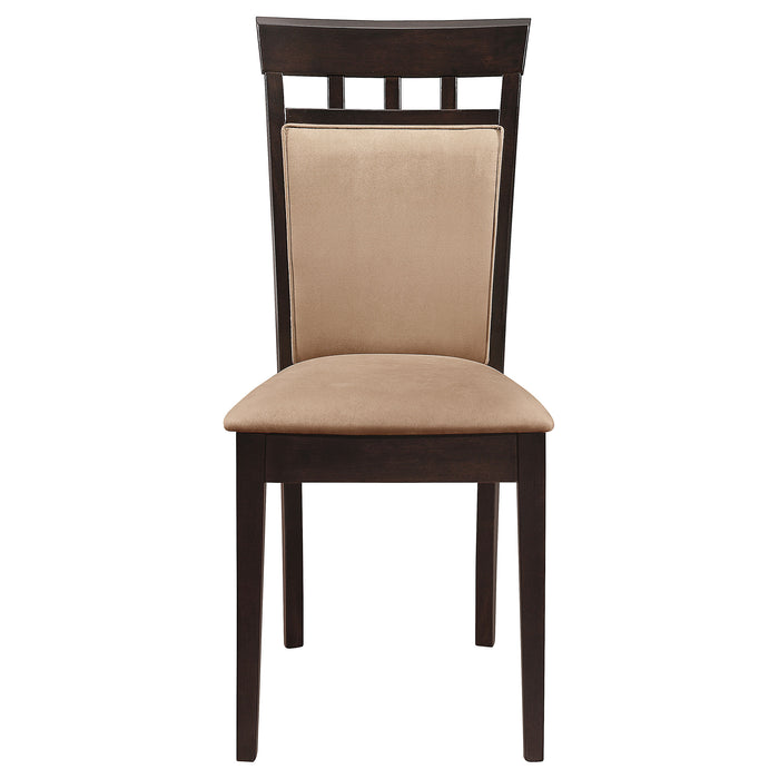 Gabriel Beige Upholstered-Back Dining Side Chair Cappuccino (Set of 2)
