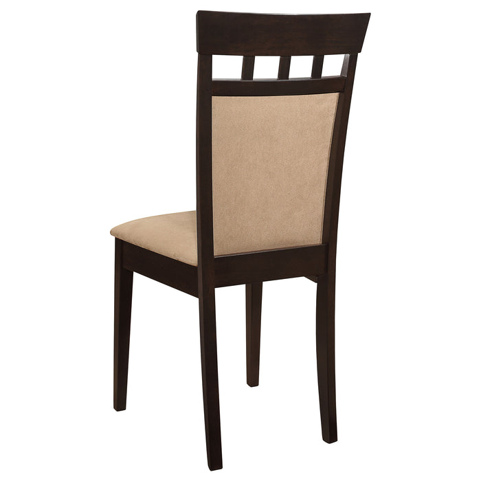Gabriel Beige Upholstered-Back Dining Side Chair Cappuccino (Set of 2)