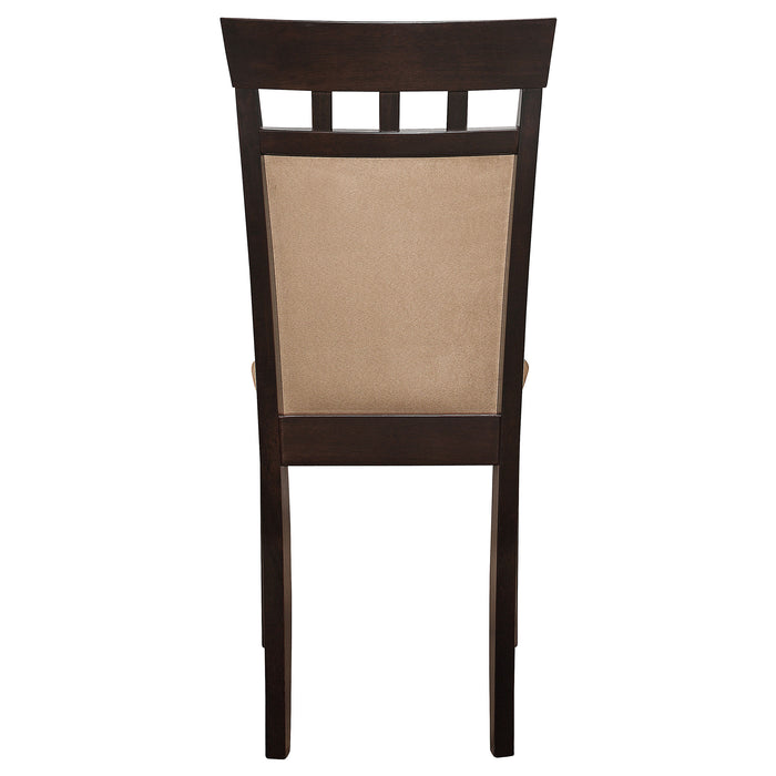 Gabriel Beige Upholstered-Back Dining Side Chair Cappuccino (Set of 2)