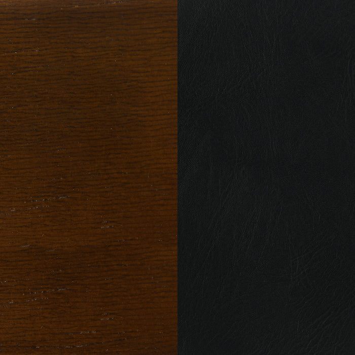 Set of two Broxton upholstered swivel counter chairs by CoasterEssence with chestnut fabric and modern design.