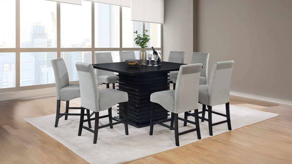 Stanton 9-piece Square Counter Height Dining Table Set Grey