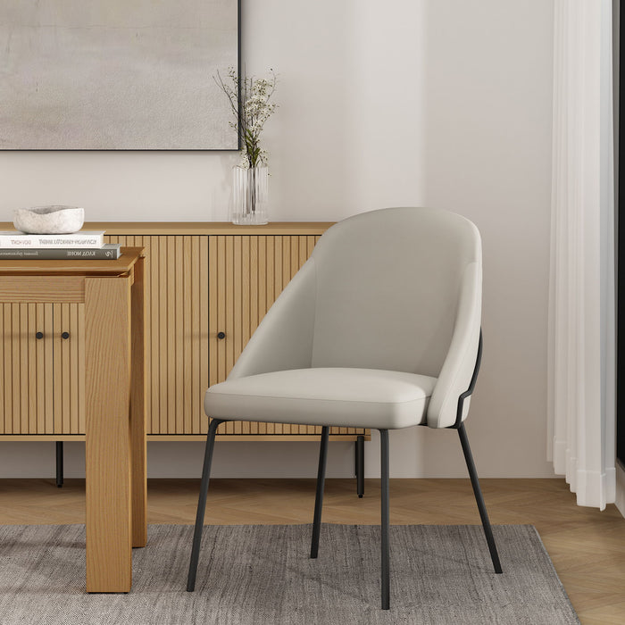 Manhattan Gracie - Dining Chair With Black Legs