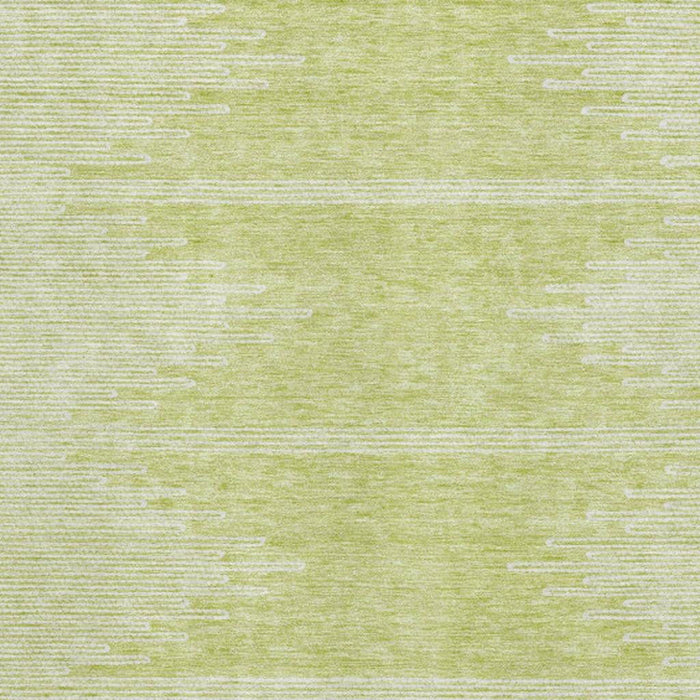 9' X 12' Abstract Washable Area Rug With UV Protection (653664) - Artichoke Green / Ivory