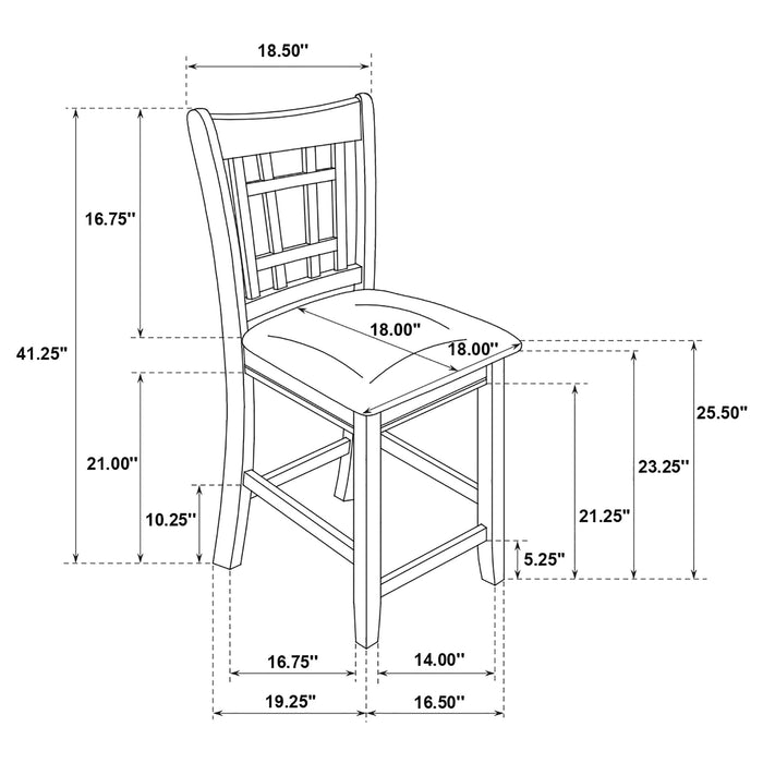 Lavon 5-piece Oval Counter Height Extension Dining Set Espresso